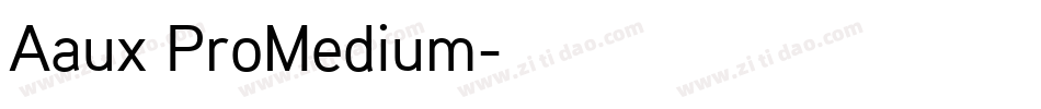 Aaux ProMedium字体转换